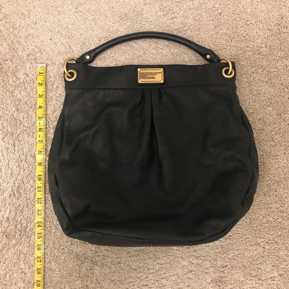 Marc Jacob Tote Hobo Black Leather Women's Bag - Picture 3 of 16